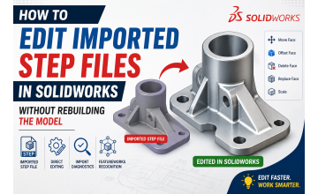 How to Edit Imported STEP Files in SOLIDWORKS Without Rebuilding the Model